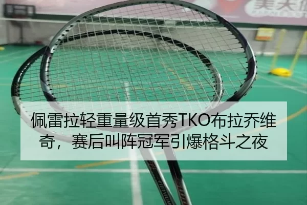 佩雷拉轻重量级首秀TKO布拉乔维奇，赛后叫阵冠军引爆格斗之夜